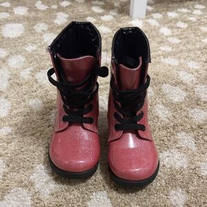 Sparkly Pink Kids Boots